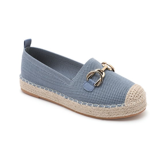 Espadrilles Plates à Mors Doré - Noir - taille 38 - vue 3