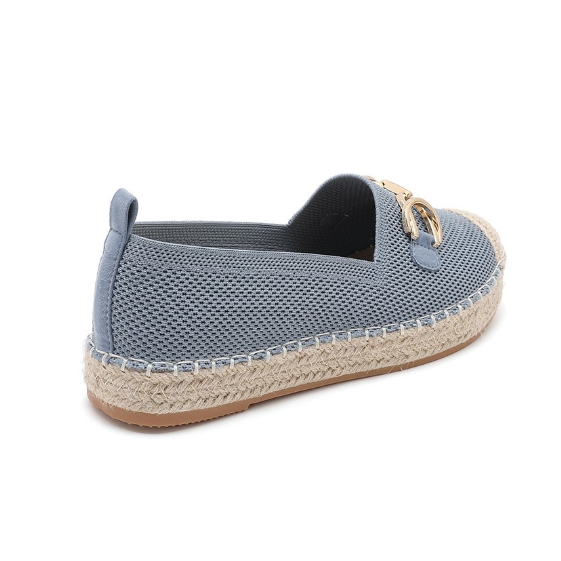 Espadrilles Plates à Mors Doré - Noir - taille 40 - vue 5
