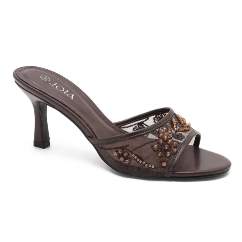 Sandale en Dentelle et Perles - Beige - taille 41 - vue 12