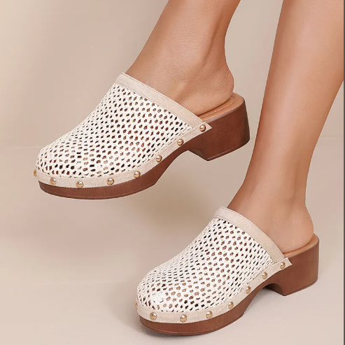 Sabots en Cuir Tressé - Noir - taille 41 - vue 6