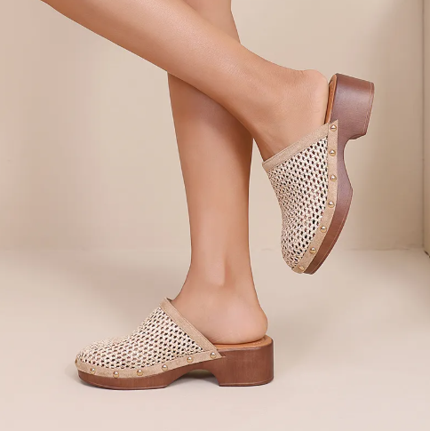 Sabots en Cuir Tressé - Noir - taille 40 - vue 5