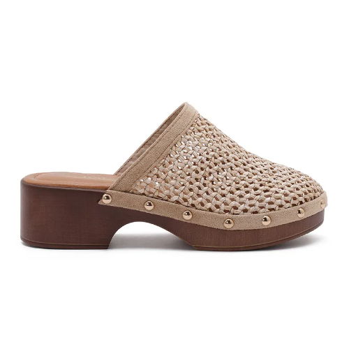 Sabots en Cuir Tressé - Kaki - taille 40 - vue 17