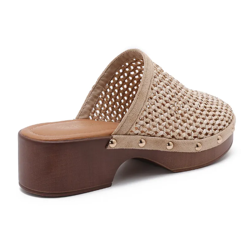 Sabots en Cuir Tressé - Kaki - taille 41 - vue 18