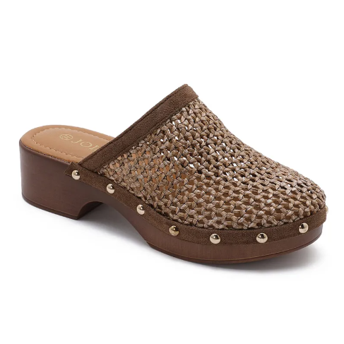 Sabots en Cuir Tressé - Kaki - taille 36 - vue 13