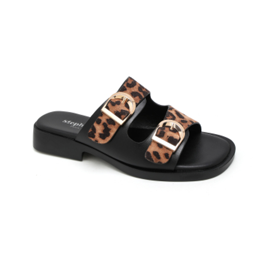 Mulle Bicolores à Boucles Dorées - Noir - taille 40 - vue 5