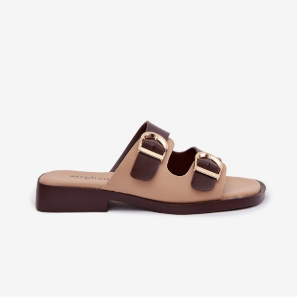 Mulle Bicolores à Boucles Dorées - Kaki - taille 37 - vue 20