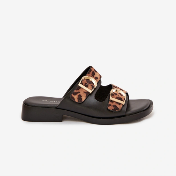 Mulle Bicolores à Boucles Dorées - Noir - taille 41 - vue 6