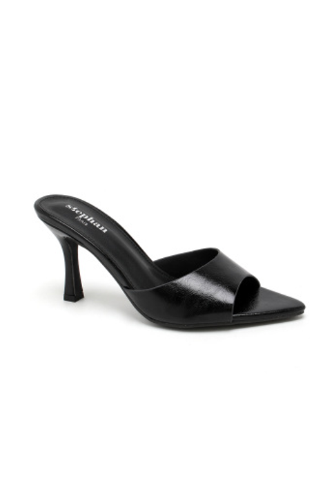 Sandale à demi talon Aiguille Stylisé - Noir - taille 40 - vue 5
