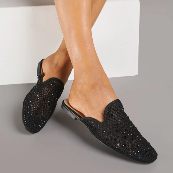 Babouche Pointues "Éclat de Nuit" - Noir - taille 39 - vue 4