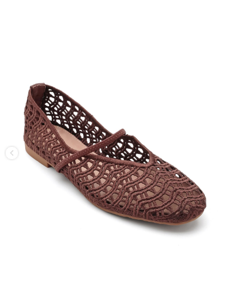Ballerines en dentelle - Beige - taille 38 - vue 9