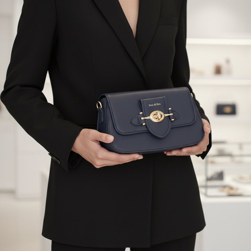 Sac à main en simili cuir - Beige