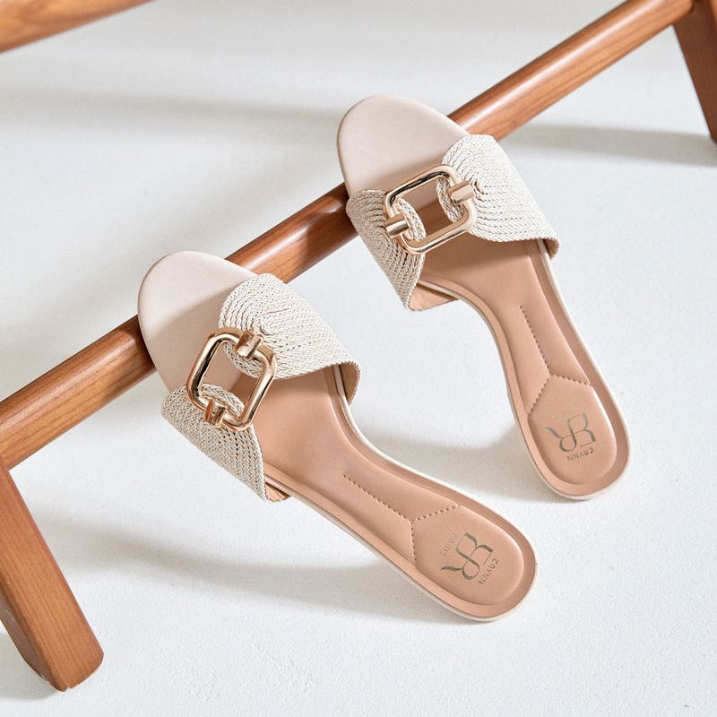 Sandale femme à talon bas - Beige - taille 37 - vue 8