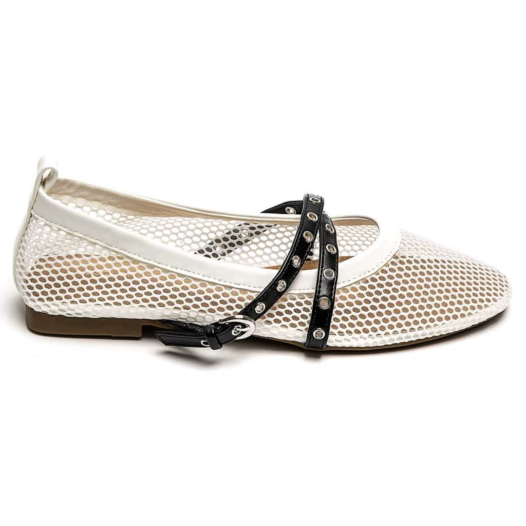 Ballerines en maille avec brides - Leopard - taille 38 - vue 21