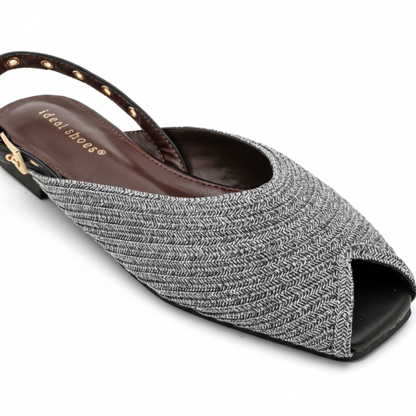 Ballerines ouvertes en raphia tressé - Beige - taille 37 - vue 8