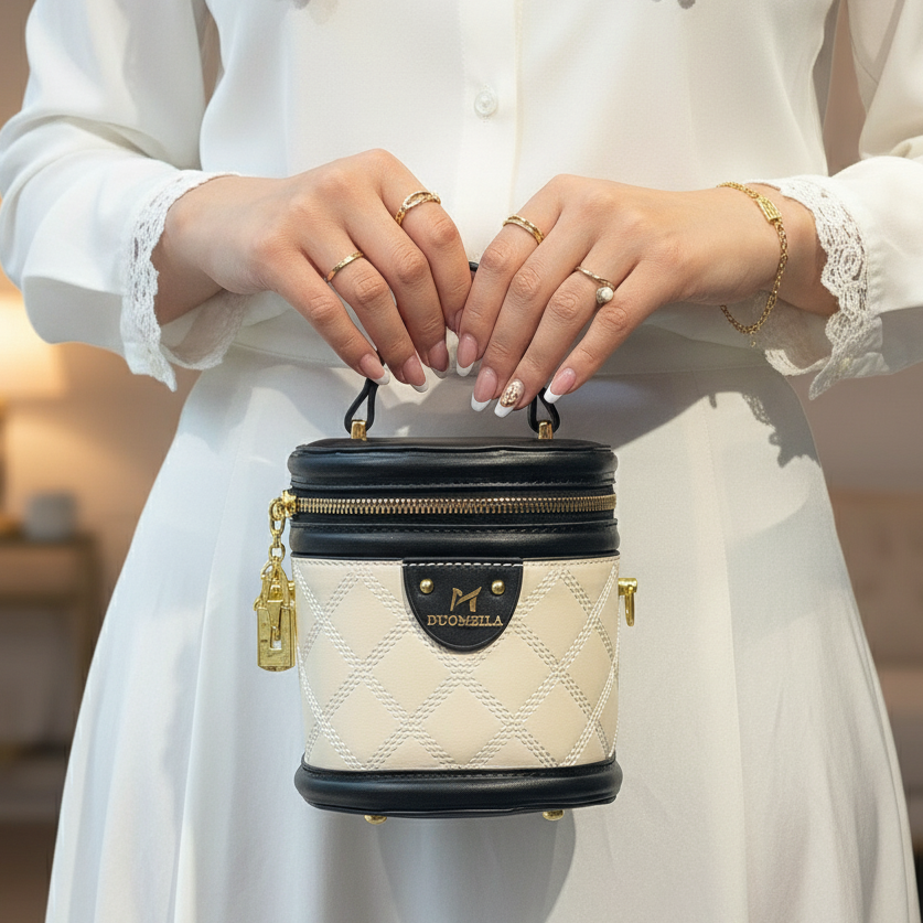 Le Duo Sac Cylindre & Demi-Talons - Noir - taille 37 - vue 2
