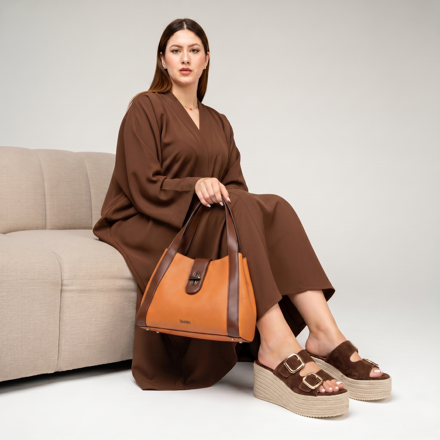 Ensembles Sac & Sandales Compensse - Or - taille 39 - vue 4
