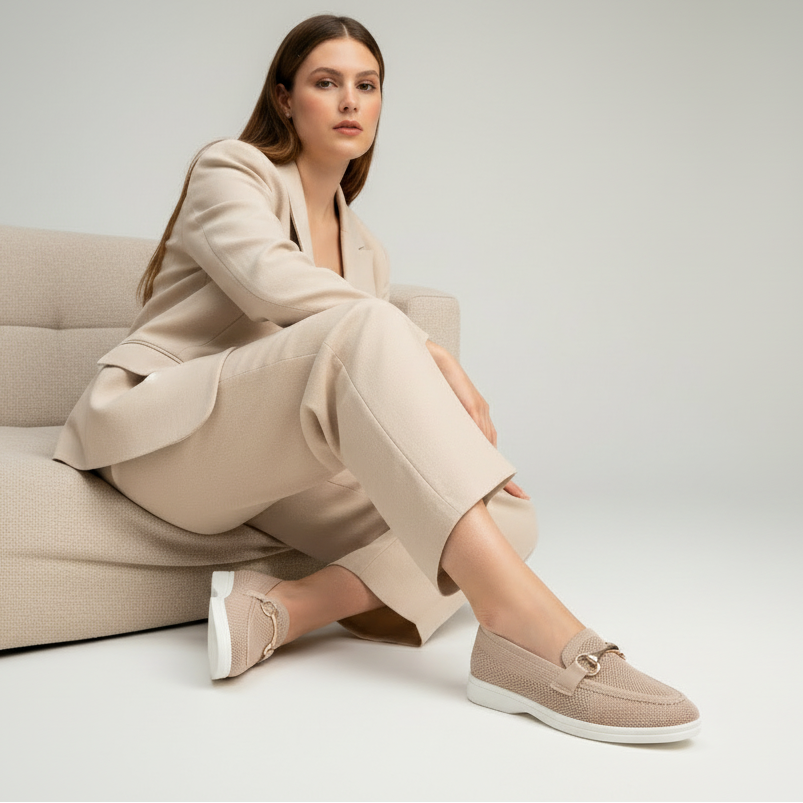 Mocassins en mesh à boucle décorative - Noir - taille 37 - vue 2