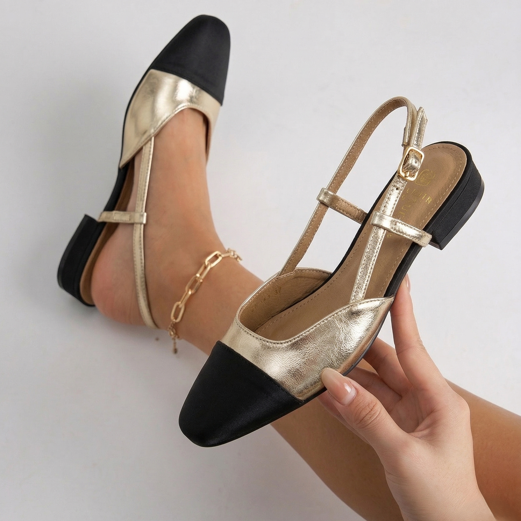 Escarpins Slingback - Bordeaux - taille 37 - vue 8