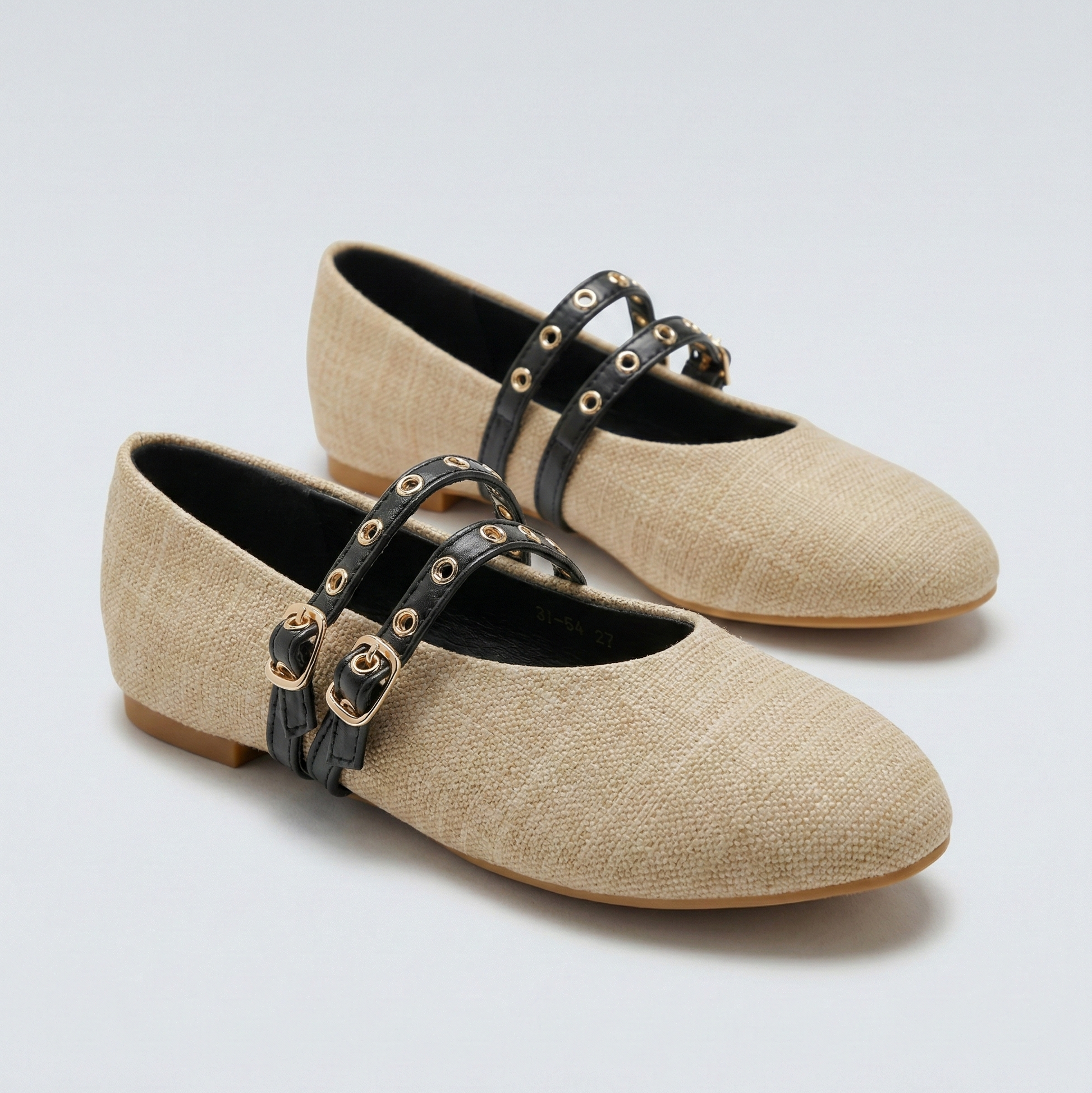 Ballerine à bride avec petites boucles - Noir - taille 38 - vue 3