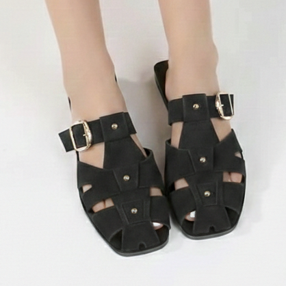 Mule confortable en daim - Marron - taille 36 - vue 7
