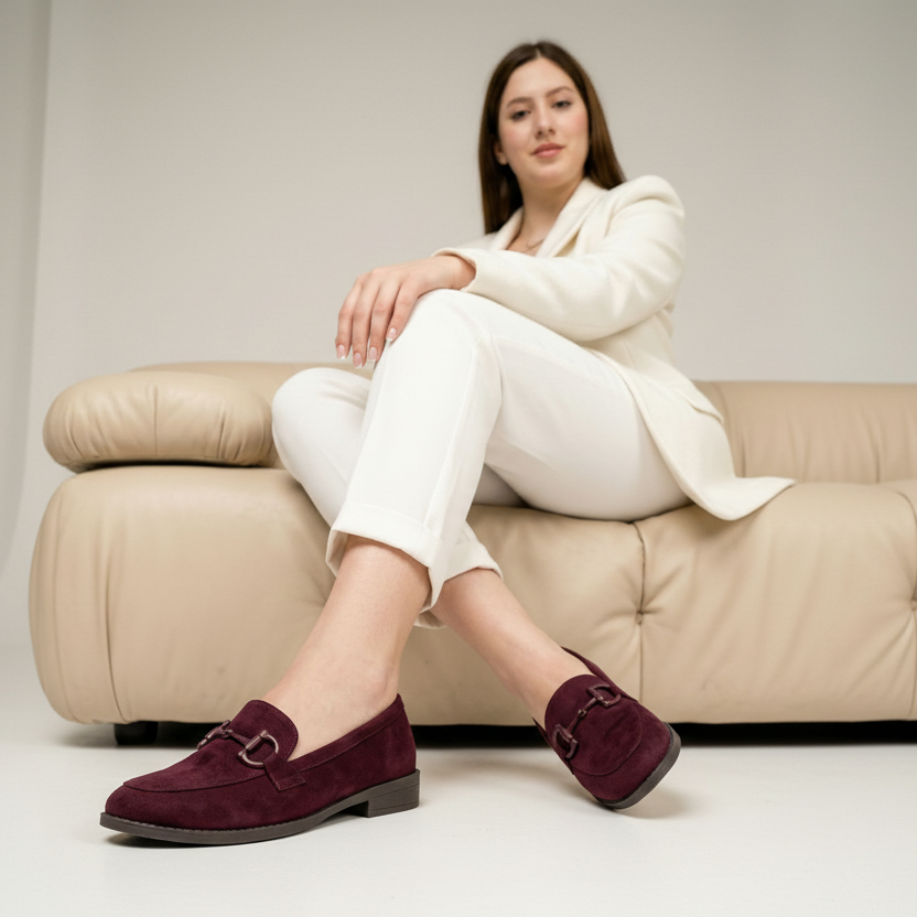 Mocassin à boucle semelle confortable - Noir - taille 37 - vue 2