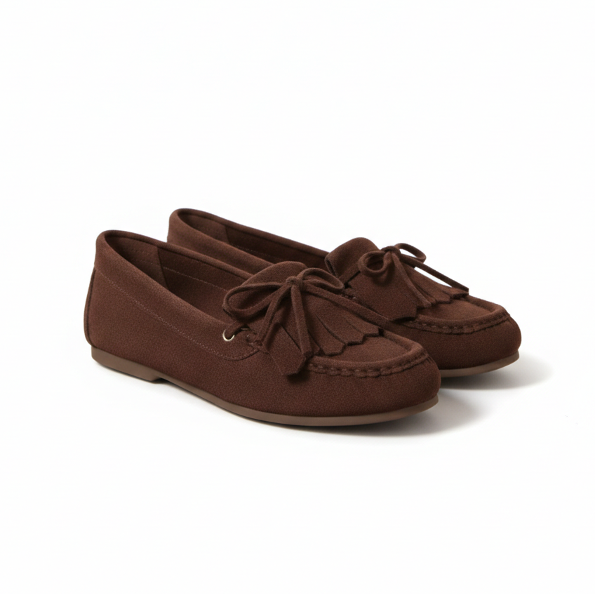 Mocassins à Pampilles en Daim - Noir - taille 39 - vue 4