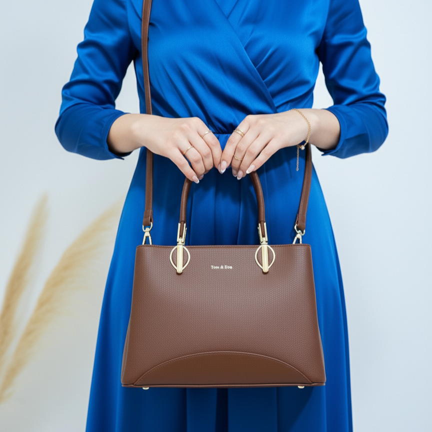 Sac Business Femme Chic - Marron - vue 2