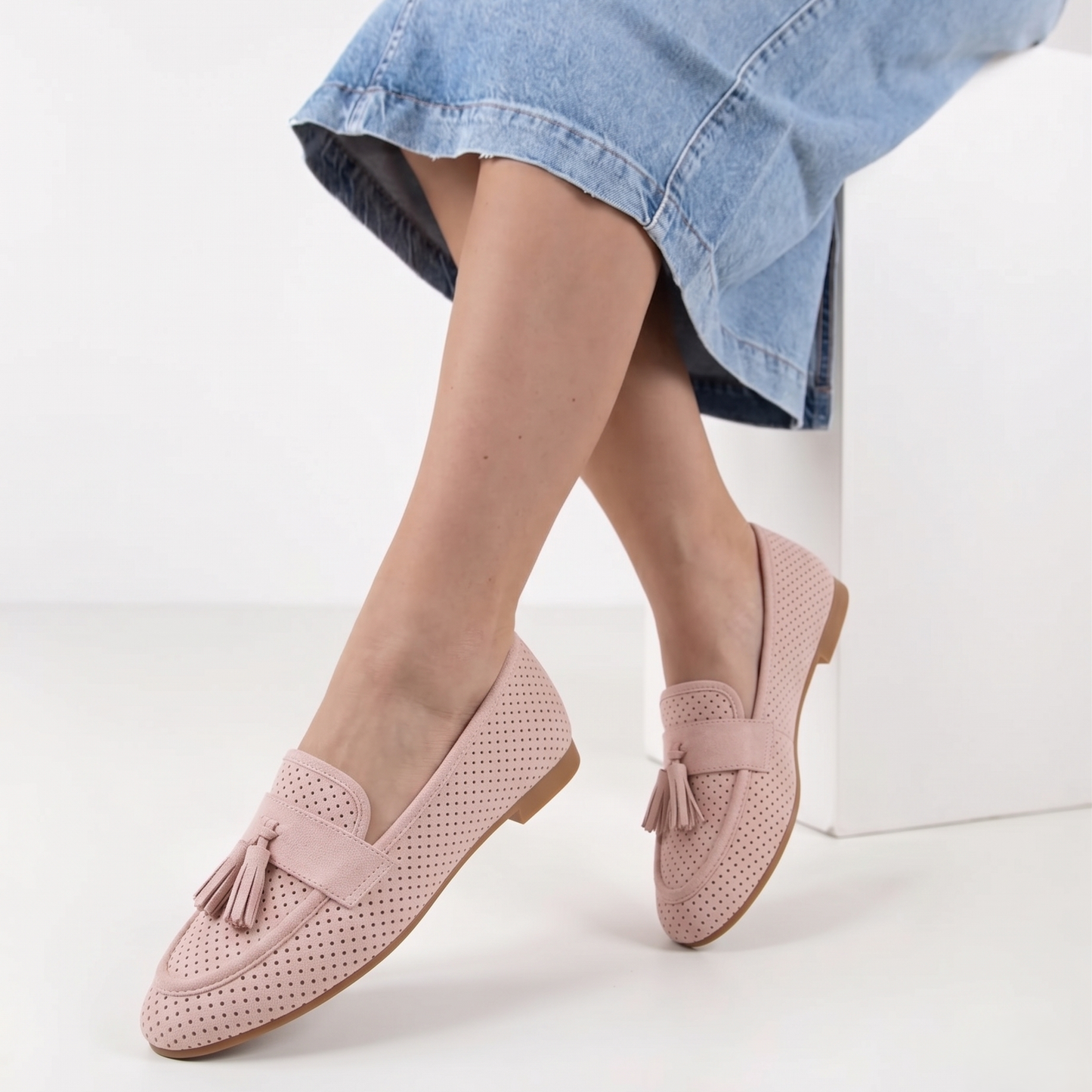 Mocassin plat classique en suédine - Noir - taille 36 - vue 1