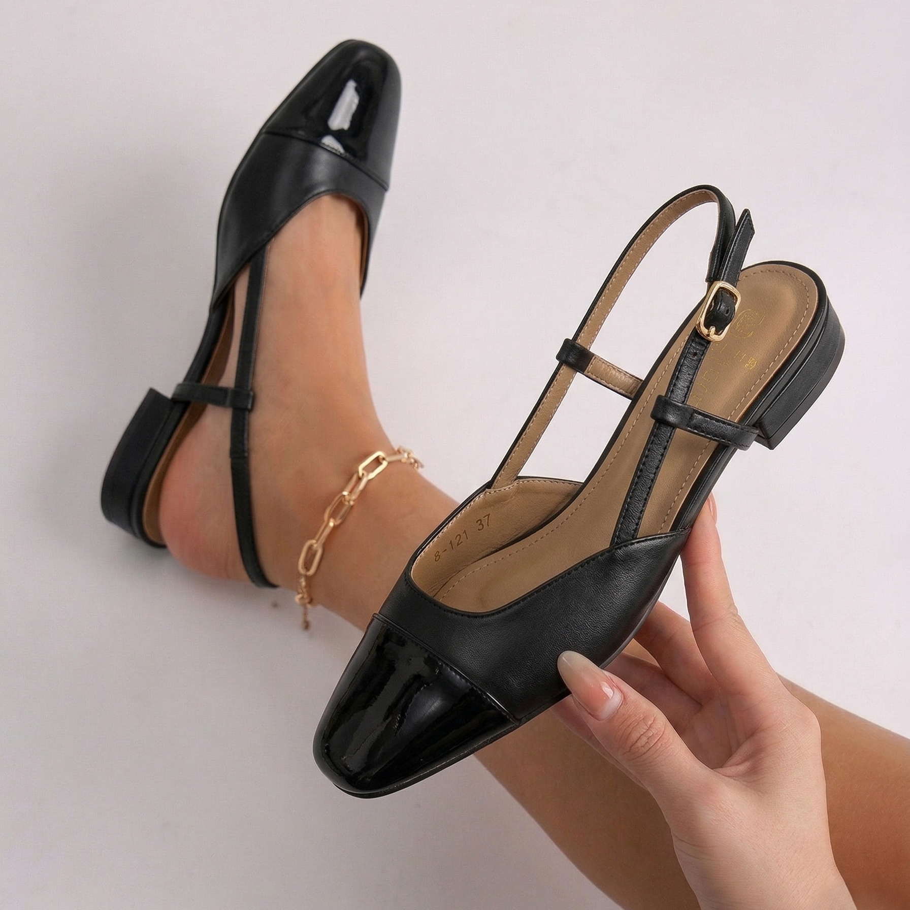 Escarpins Slingback - Noir - taille 38 - vue 3