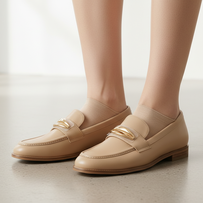 Moccasins Loafers with Gold Hardware - Noir - taille 38 - vue 3