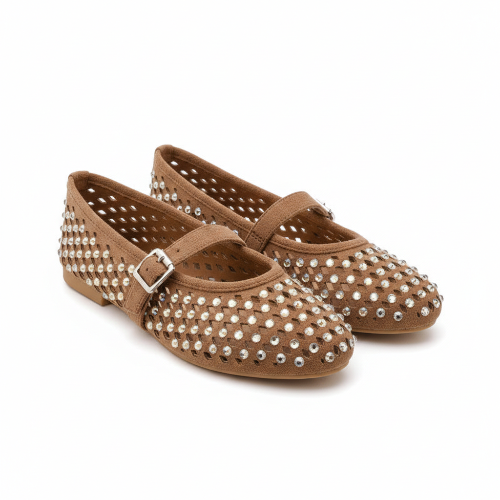Ballerines à Studs Argentés - Noir - taille 40 - vue 5