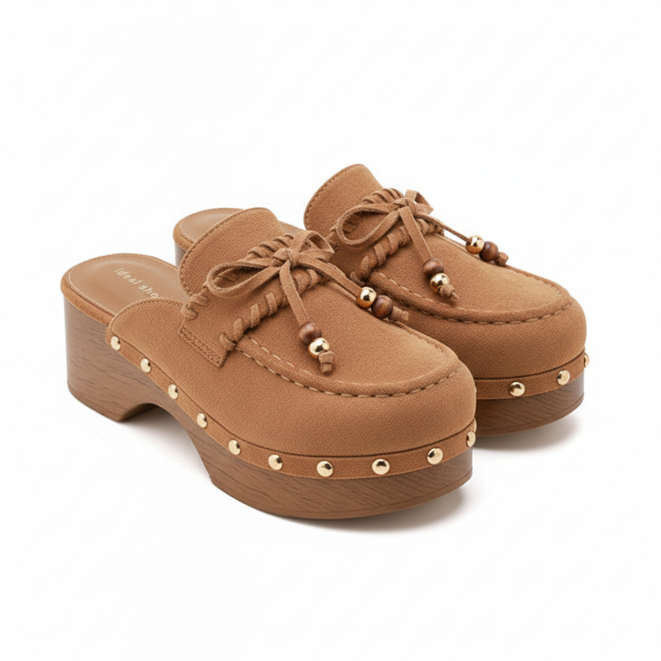 Mules Sabots Style Loafer en Daim - Noir - taille 38 - vue 3