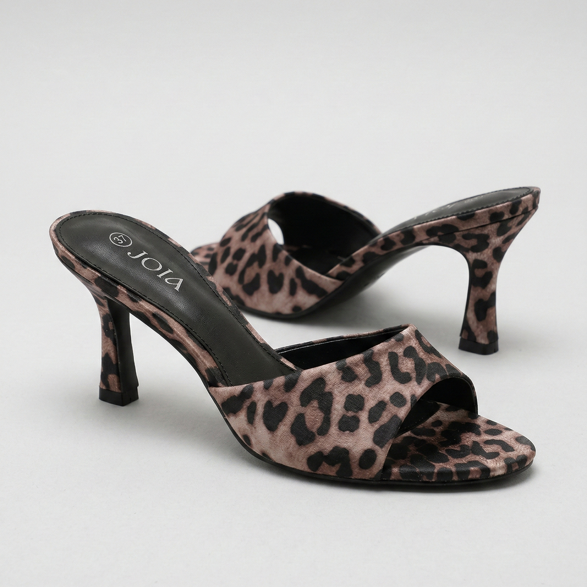 Sandales à talons simple avec bout ouvert et rond - Noir - taille 39 - vue 4