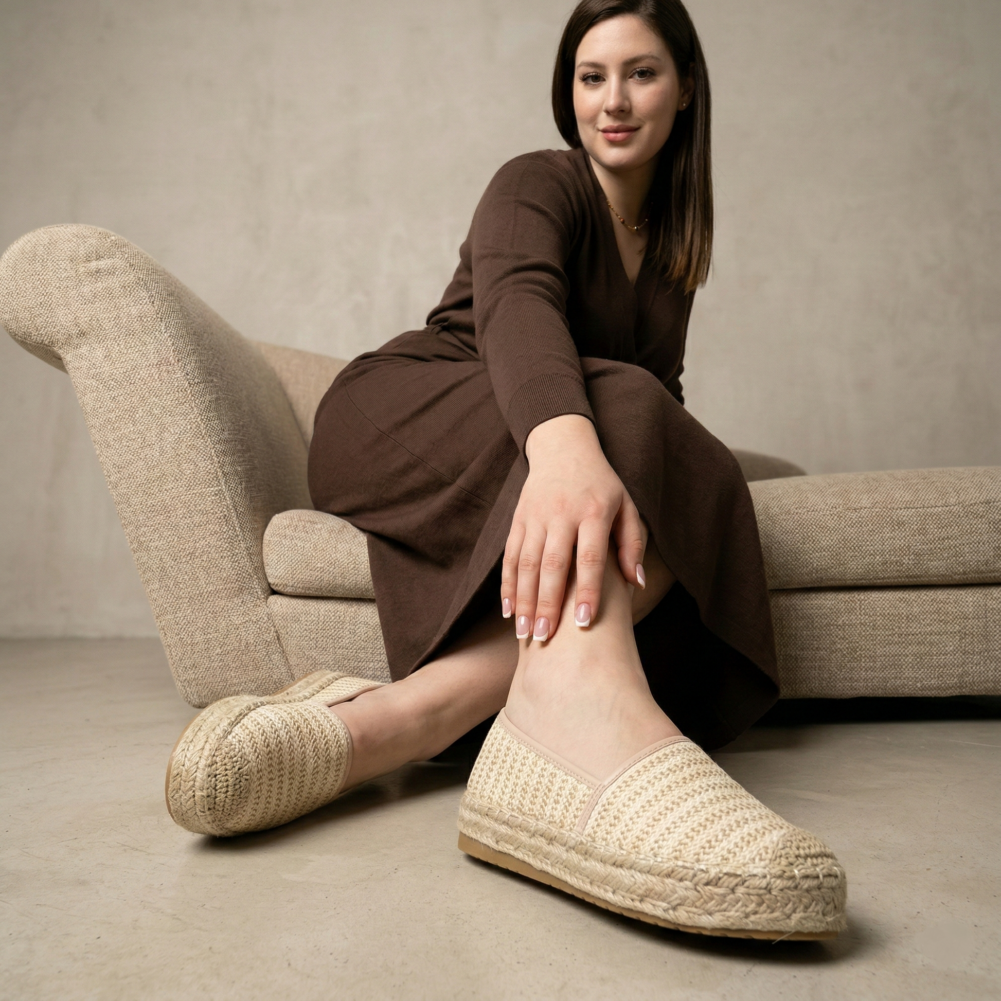 Espadrilles plates décontractées - Noir - taille 37 - vue 2