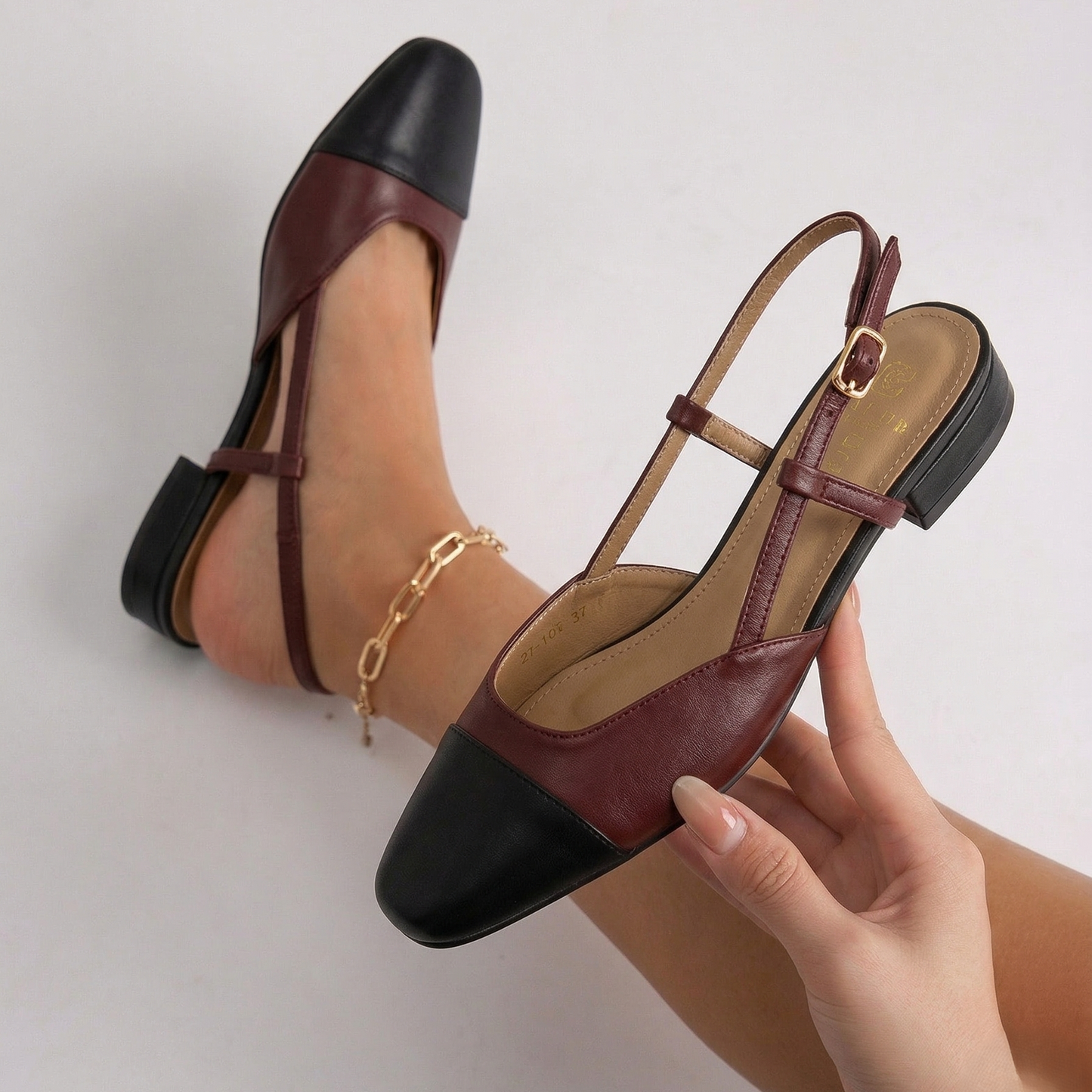 Escarpins Slingback - Noir - taille 36 - vue 1