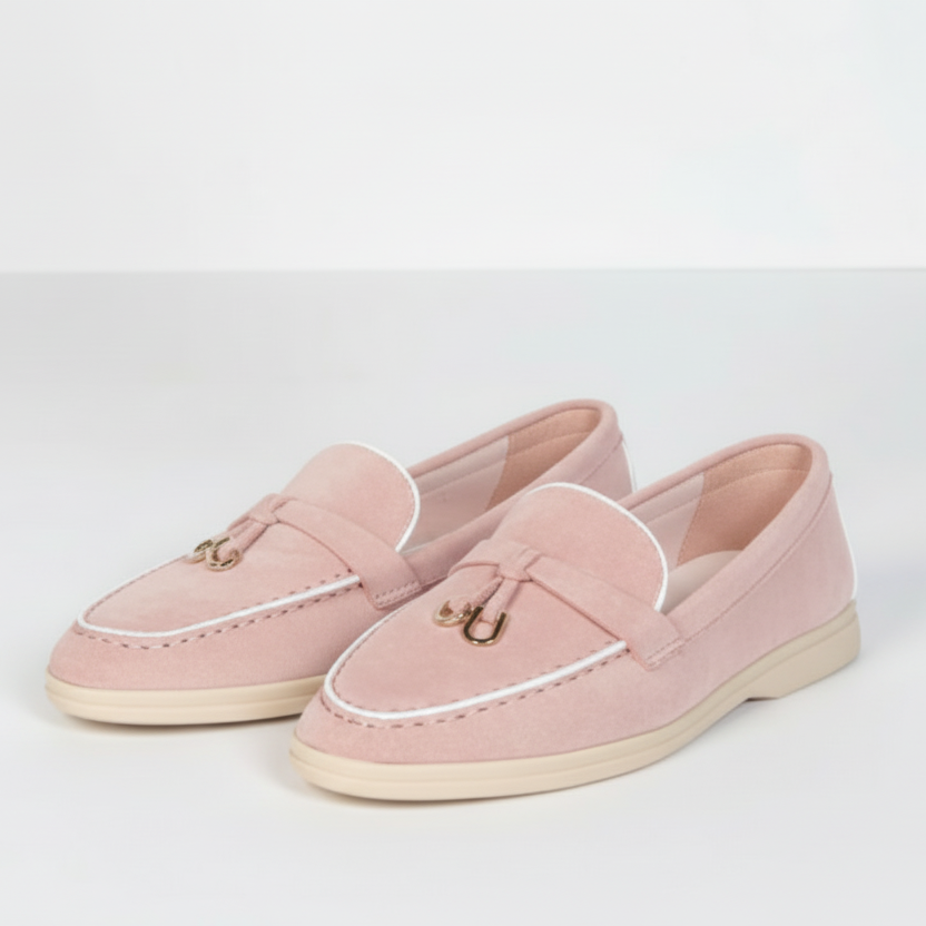 Mocassins avec breloque métallique - Beige - taille 38 - vue 9