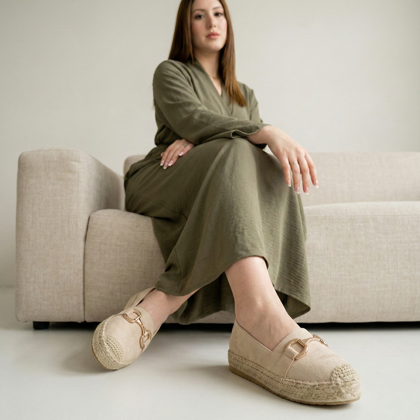 Espadrilles à Mors Doré - Noir - taille 37 - vue 2