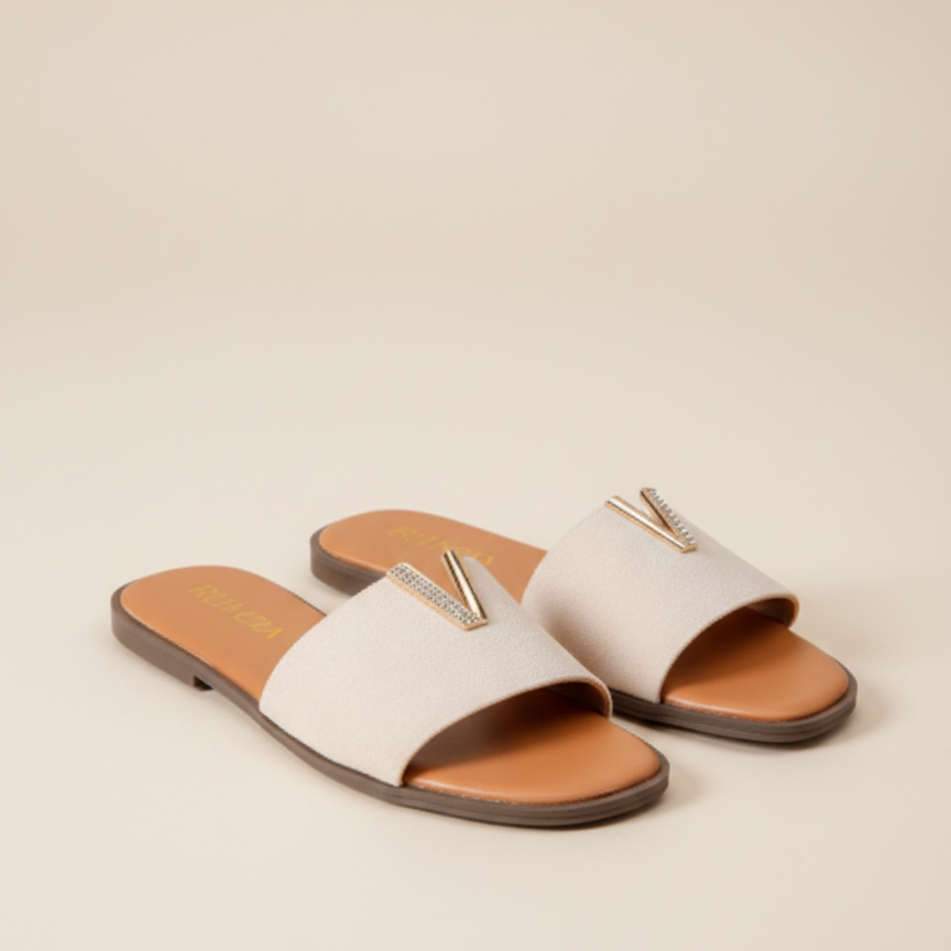 Mules plates en cuir écologique - Noir - taille 39 - vue 4