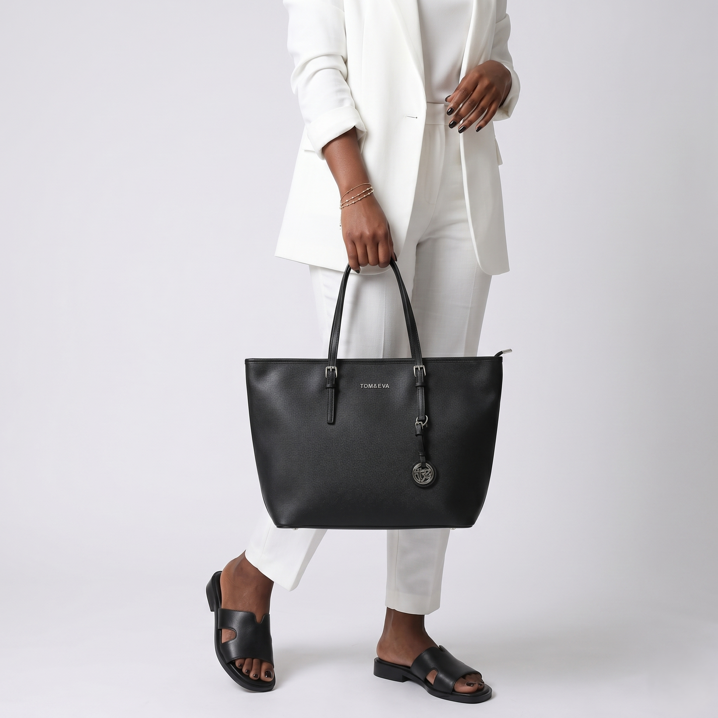 L'Élégance Minimaliste : Le Duo Sac & Mule - Noir - taille 36 - vue 1