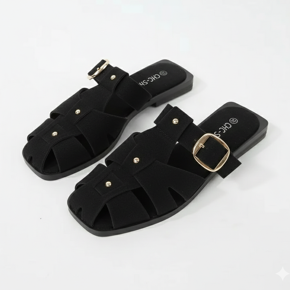 Mule confortable en daim - Marron - taille 38 - vue 9