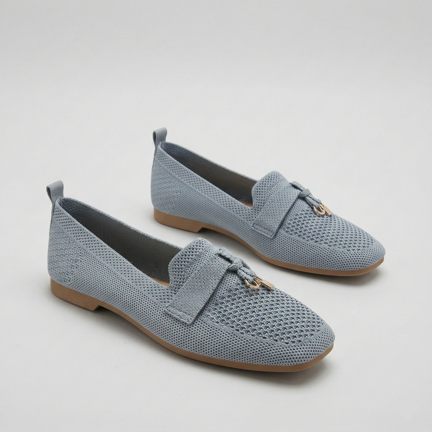 Mocassin femme en maille tissée - Noir - taille 37 - vue 2