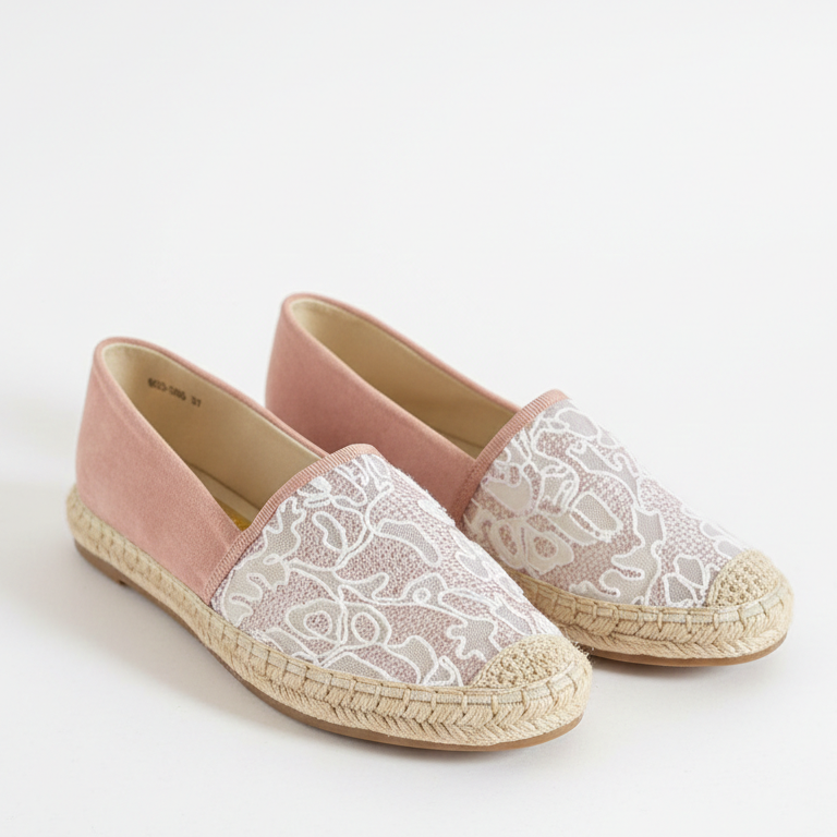 Espadrilles en dentelle - Bleu - taille 38 - vue 15