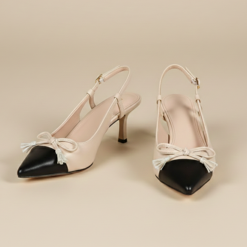 escarpins slingbacks au design sophistiqué et intemporel. - Noir - taille 40 - vue 5