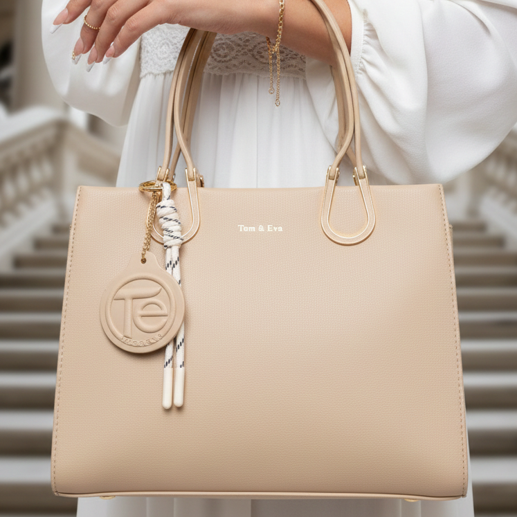 Sac à main en Similicuir - Apricot - vue 6