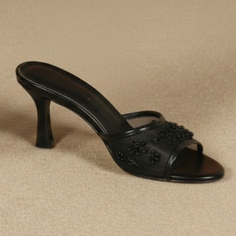 Sandale demi talon - Noir - taille 41 - vue 6