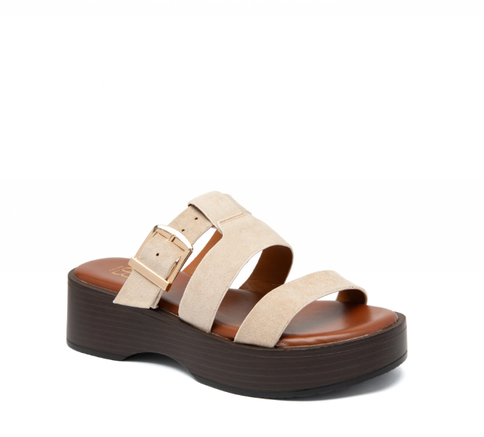 Sandales femme plates à brides larges - Beige - taille 37 - vue 14