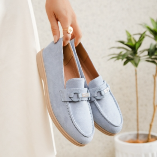 Mocassins à boucle décorative - Taupe - taille 36 - vue 13