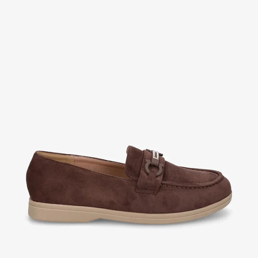 Mocassins à boucle décorative - Taupe - taille 41 - vue 18