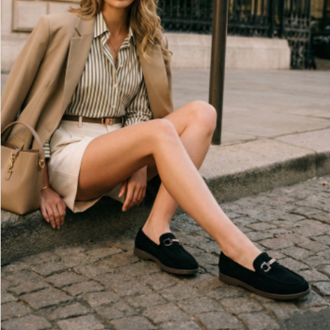 Mocassins à boucle décorative - Noir - taille 38 - vue 3