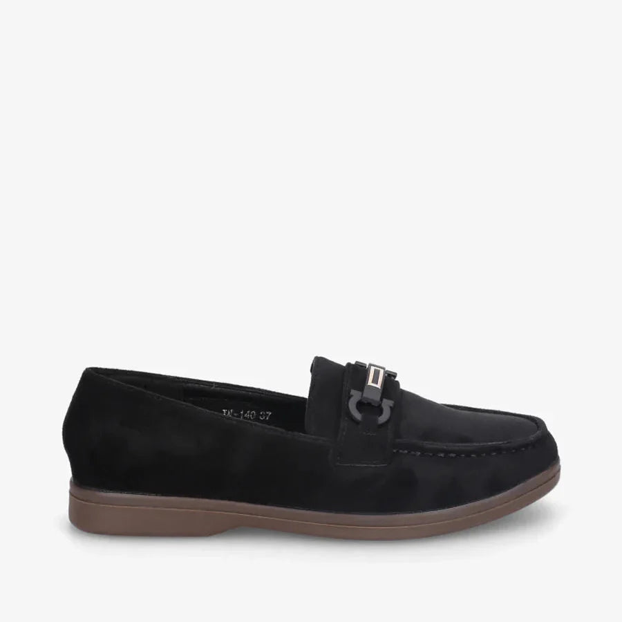 Mocassins à boucle décorative - Noir - taille 40 - vue 5